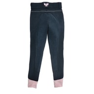 Nohavičky jazdecké nohavice pre deti tmavomodrá ružová122