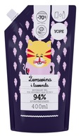 YOPE Refill naturalnego żelu pod prysznic dla dzieci Żurawina i lawenda 400 ml