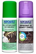 Impregnat spray Nikwax Zestaw Nubuk Zamsz i Żel do obuwia 125 ml 250 ml