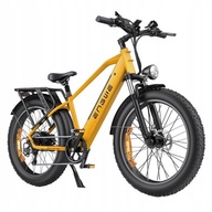 Rower elektryczny (poniżej 250 W) Engwe E26 25KM/H 140KM gruba opona złoty rama 26 inch aluminium koło 26 " żółty 250 W