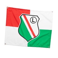 Legia Varšava ozdobná vlajka veľká šachovnica