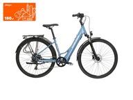 Rower elektryczny (poniżej 250 W) Kross Trans Hybrid LS 1.0 rama 19 cali aluminium koło 28 " niebieski 250 W
