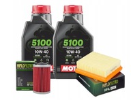 Zestaw KTM DUKE 125 11-16 Olej Motul 5100 10W40 + Filtr oleju i powietrza