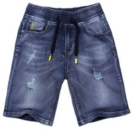 Ekstra krótkie spodenki przed kolano jeans wielokolorowy rozmiar 170 (165 - 170 cm)