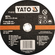 YATO TARCZA DO CIĘCIA METALU 230X3,2