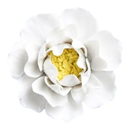 Ceramic Sculpture Ceramic Flower Wall m white