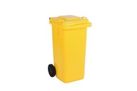 Pojemnik, kubeł, kontener plastik Jestic 120l żółty