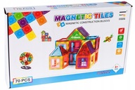 Klocki magnetyczne MalPlay 3D Magnetic Tiles 70 szt.