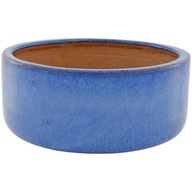 Doniczka buyava.pl 21 cm x 21 x 10 cm średnica 21 cm ceramika odcienie niebieskiego