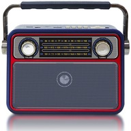 RADIO FM BUDOWLANE KUCHENNE PRZENOŚNE SIECIOWE NA BATERIE AUX/USB/SD ANTENA
