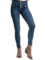 Spodnie jeansowe z kieszonkami niebieskie ReDress 40 L