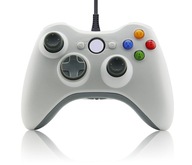 Pad przewodowy do konsoli Microsoft Xbox 360 biały