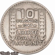 10 FRANKÓW 1947 FRANCJA