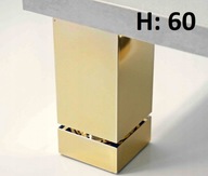 Nastaviteľná nábytková noha NMK zlatý lesk, H-60mm