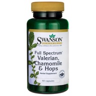 Suplement diety Swanson Health Products Valerian, Chamomile & Hops rumianek kapsułki 60 ml 60 szt.