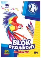 Blok rysunkowy biały A4 100g/m2 20 ark. Astrapap