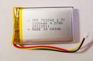 Batéria 1100 mAh 3,7V 3pinová nabíjateľná batéria