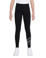 Nike legginsy dziecięce długie klasyczne bawełna czarny rozmiar 122 (117 - 122 cm)