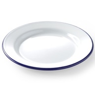 Biely smaltovaný tanier pr. 240 mm Hendi 621