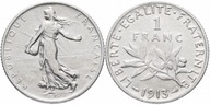 1 frank ( 1913 ) Francja - AG 0,835