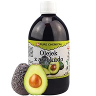 OLEJ Z AWOKADO NIERAFINOWANY ZIMNOTŁOCZONY NATURALNY + DOZOWNIK 0,5l 500ml