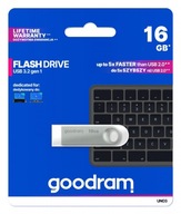 Pendrive GOODRAM UNO3 16 GB USB 3.2 srebrny