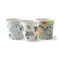 EKO Művészi papírpoharak eldobható eszpresszó kávéhoz 120 ml 50 db