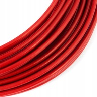 Lano PVC oceľové lanko červené 1,6/3mm 1x7 100m