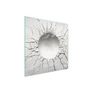Szklana płyta ochronna na kuchenkę 50x52 Ściana