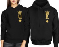 VALENTIN NAPI AJÁNDÉK PULÓVEREK PÁROKNAK KING FÉRFI KAPUCNIS PULÓVER