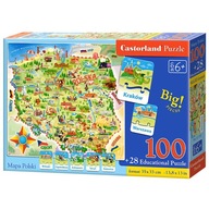 Puzzle Castorland Puzzle 100 elementów Mapa Polski E142