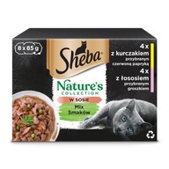 Mokra karma dla kota Sheba mix smaków 0,085 kg