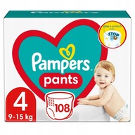 Pieluchomajtki Pampers Pants Rozmiar 4 108 szt.