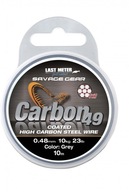 Sg Carbon49 Steelwire 10M 0,60MM 16KG 35LBS COATED