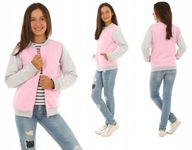 Kropek bluza dziecięca bawełna różowy rozmiar 140 (135 - 140 cm)
