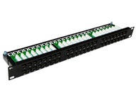 Patch panel A-LAN PK030 (1U; 19"; kat. 6; UTP; 48xRJ-45)