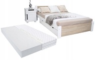 Łóżko pojedyncze drewniane Maxi-Drew 3D 90x200 dąb sonoma