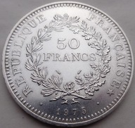 Francúzsko - 50 frankov - 1975 - Herkules - striebro