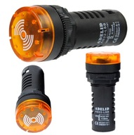 LAMPKA KONTROLKA STEROWNICZA LED BUZZER 24V ŻÓŁTA