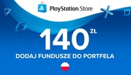 PlayStation Store cyfrowa 140 PLN