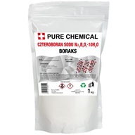 Boraks (czteroboran sodu dziesięciowodny) Pure Chemical 1000 g czystość 99,99 %
