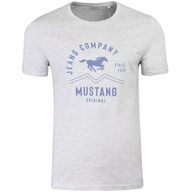 MUSTANG KOSZULKA MĘSKA T-SHIRT BAWEŁNA SZARA r.XL