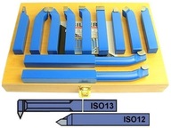 Sústružnícke nože 8x8mm + nôž ISO13R a 12R sada 13 ks