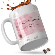 BÖGRE HÁZASSÁGI ÉVFORDULÓ JUBILEUM ELJEGYZÉS AJÁNDÉK NEVEK MONOGRAM + DÁTUM