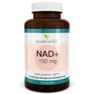 NAD+ 100mg Dinukleotyd Nikotynoamidoadeninowy NADH NMN mitochondria 120 kps