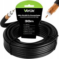 Kabel antenowy Vayox CC1-30GEL czarny 30 m
