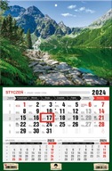 Kalendarz jednodzielny trójdzielny 2024 Tatry