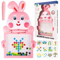 MÁGNESES TÁBLA BOARD XXL GOMB MOZAIK MONTESSORI KIRAKÓ PÖTTYÖK
