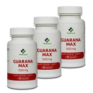 Guarana MAX 500 mg pobudzenie energia 180 kapsułek