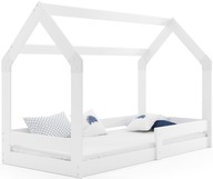 Łóżko w kształcie domku Interbeds 87 x 164 cm białe